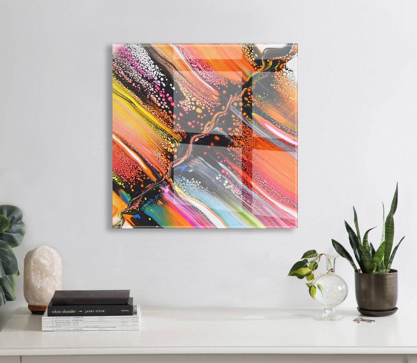 Limited Edition Aloha Floating Acrylic Art by Xizhou Xie