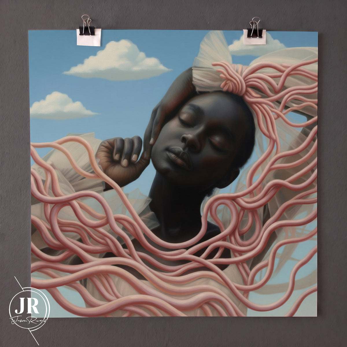 She Carries the Sky 20x20 Limited Edition Art Print