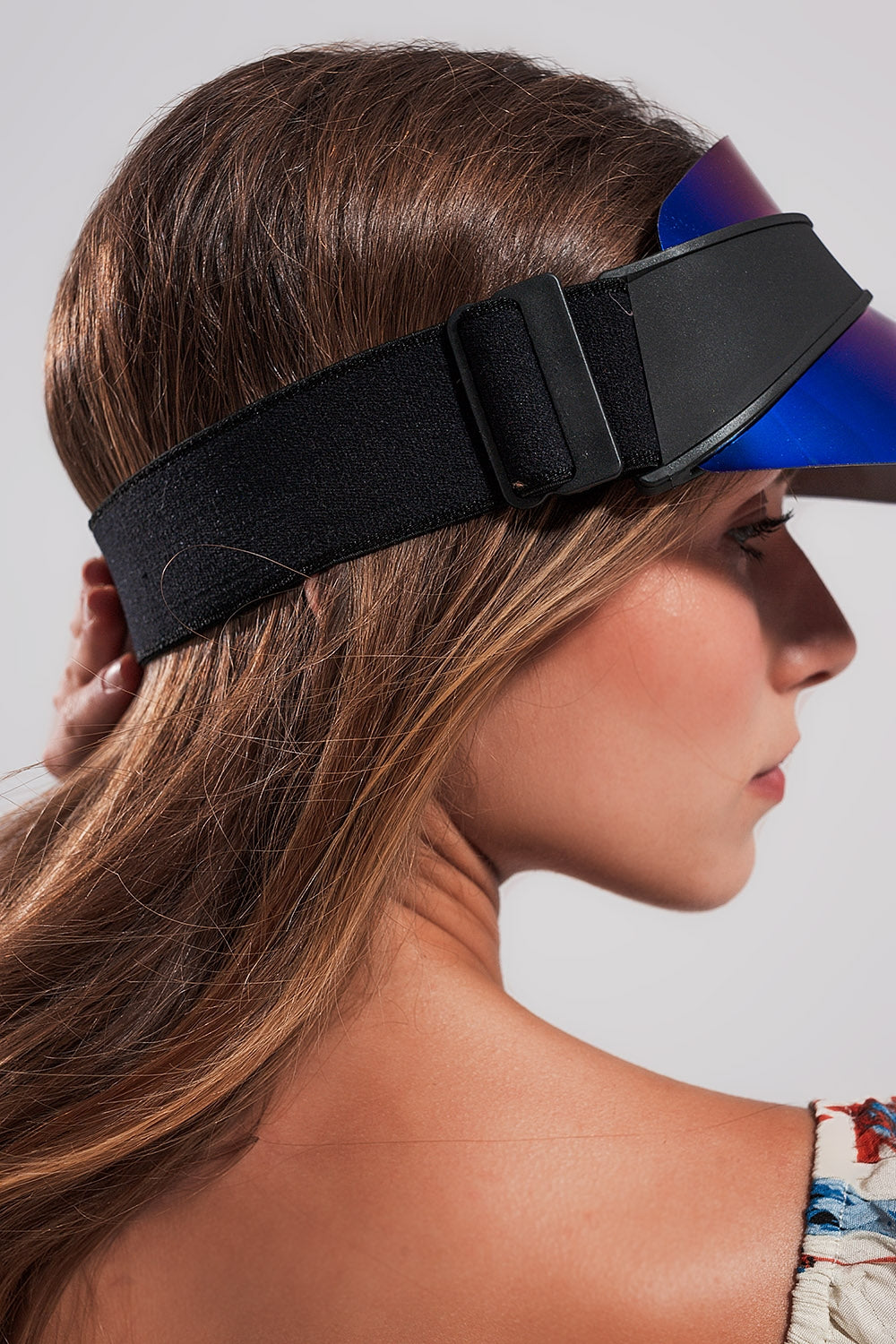 Aura Blue Curved Visor
