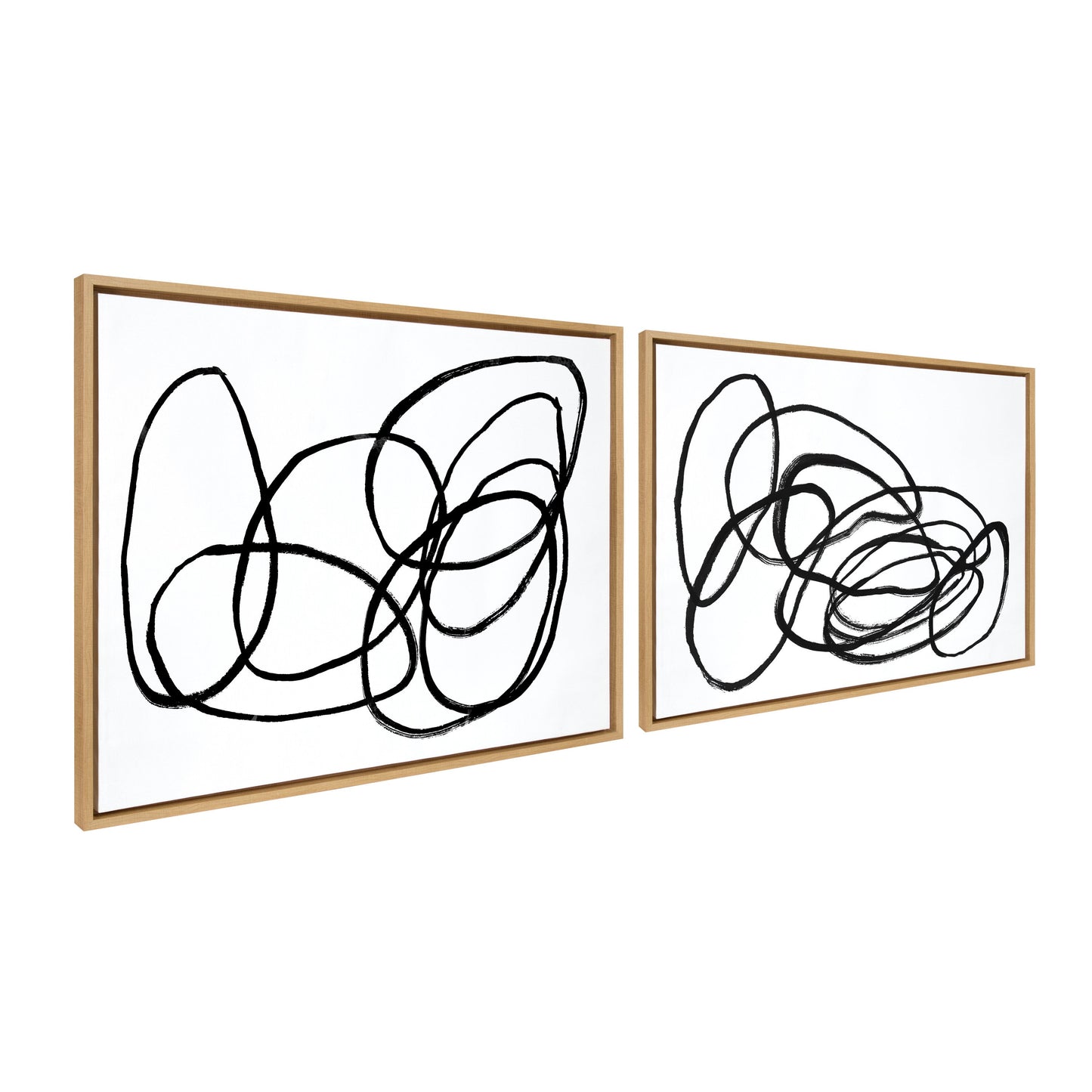 Ring of Light and Ring of Light 2 Framed Canvas Art Set by Nikki Chu