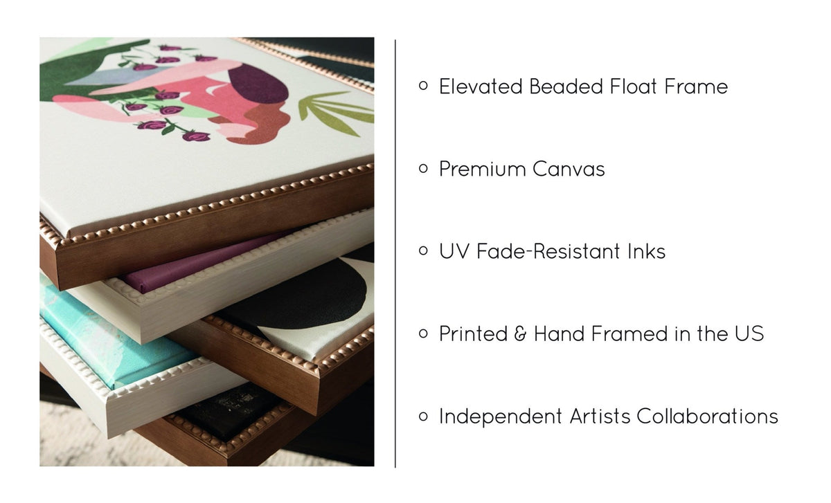Sylvie Beaded Jade I and II Framed Canvas Art Set by Nikita Jariwala