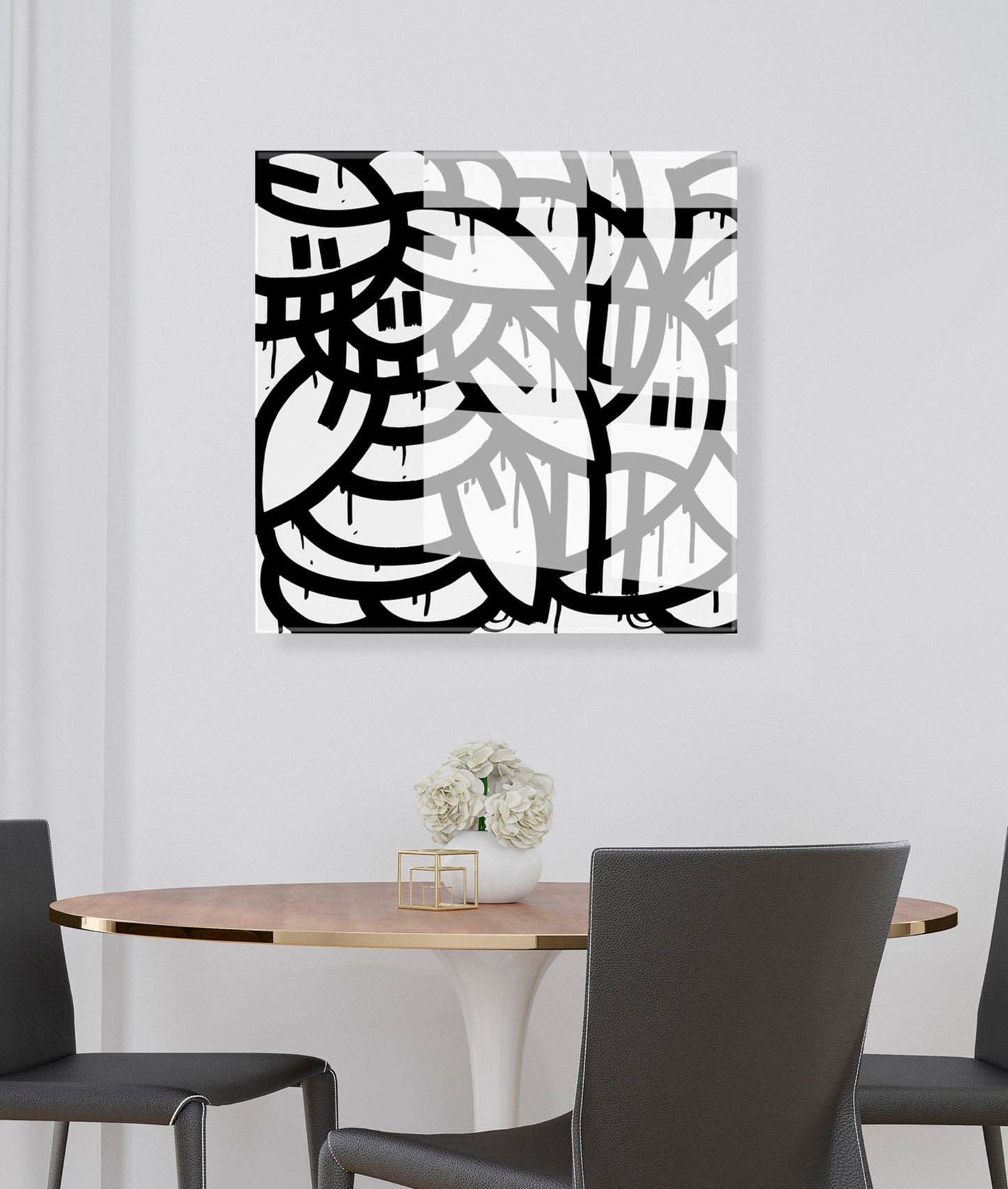It Still Don't Matter if You're Black or White Floating Acrylic Art by Arm of Casso Limited Edition