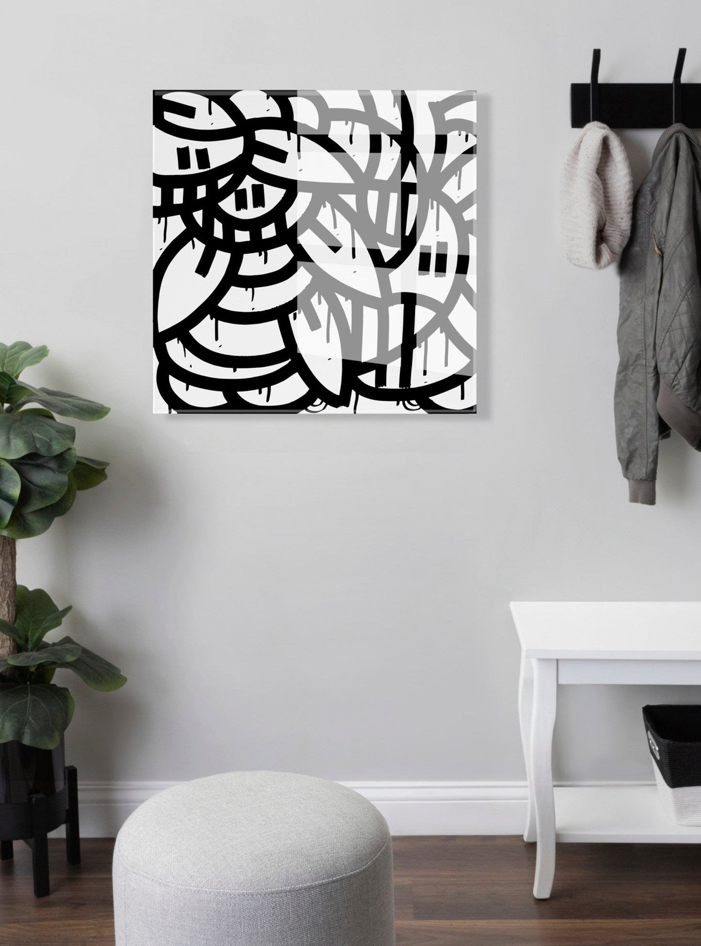 It Still Don't Matter if You're Black or White Floating Acrylic Art by Arm of Casso Limited Edition