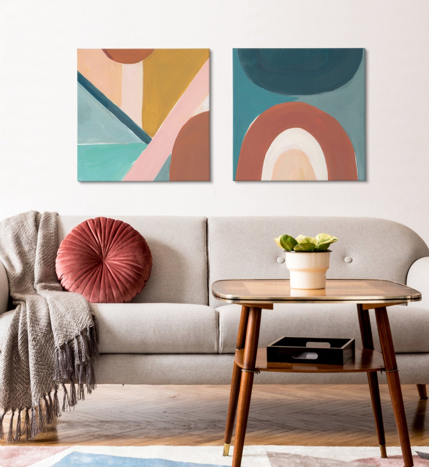 Teotitlan Valley Study Canvas Art Set by Kate Aurelia Holloway