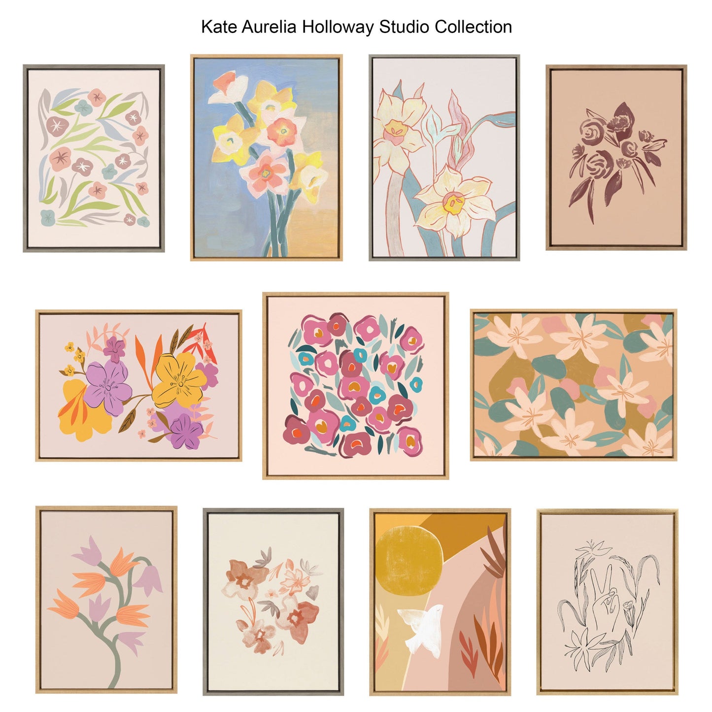 Teotitlan Valley Study Canvas Art Set by Kate Aurelia Holloway